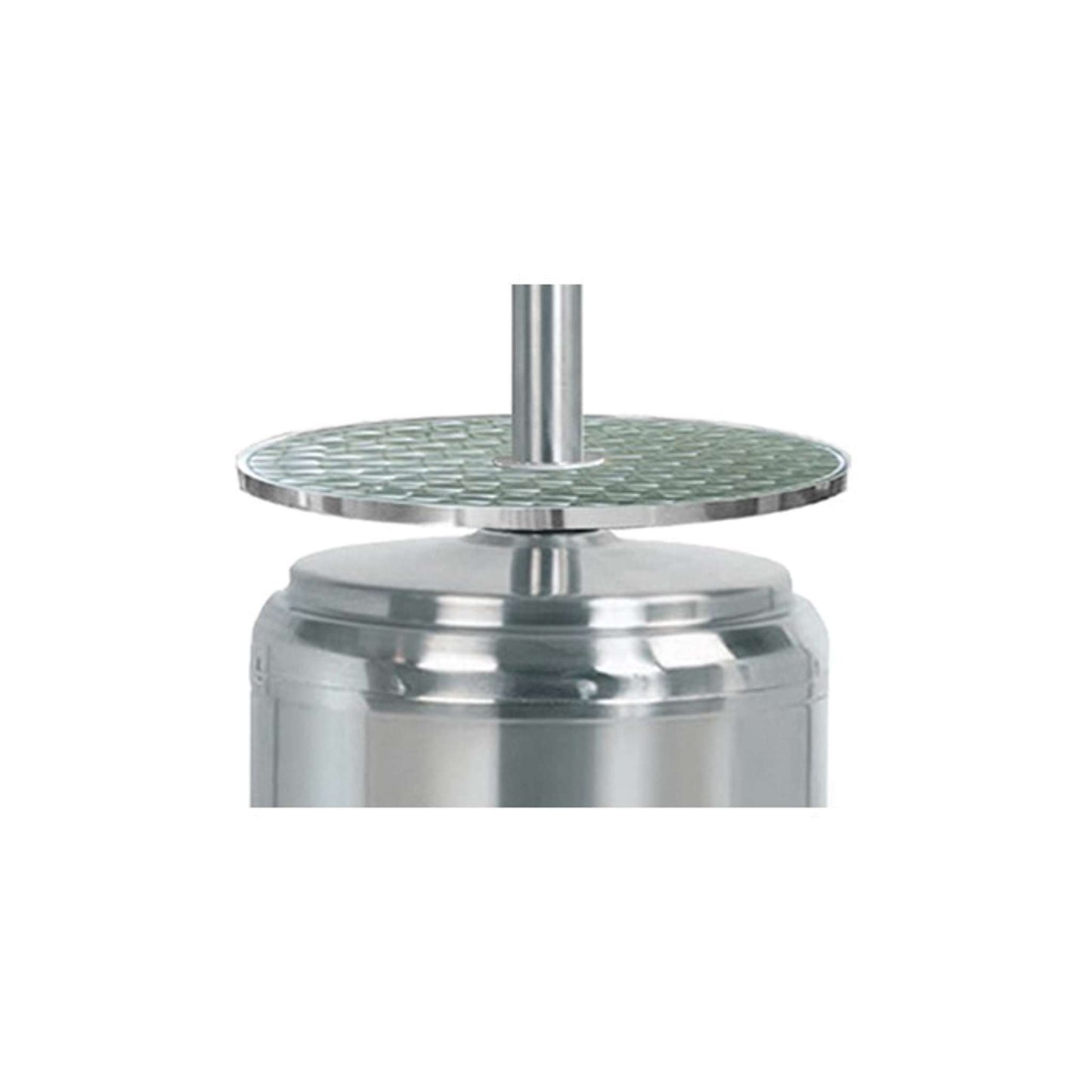 87 Inch Propane Patio Heater with Table and Customizable Exterior Finish
