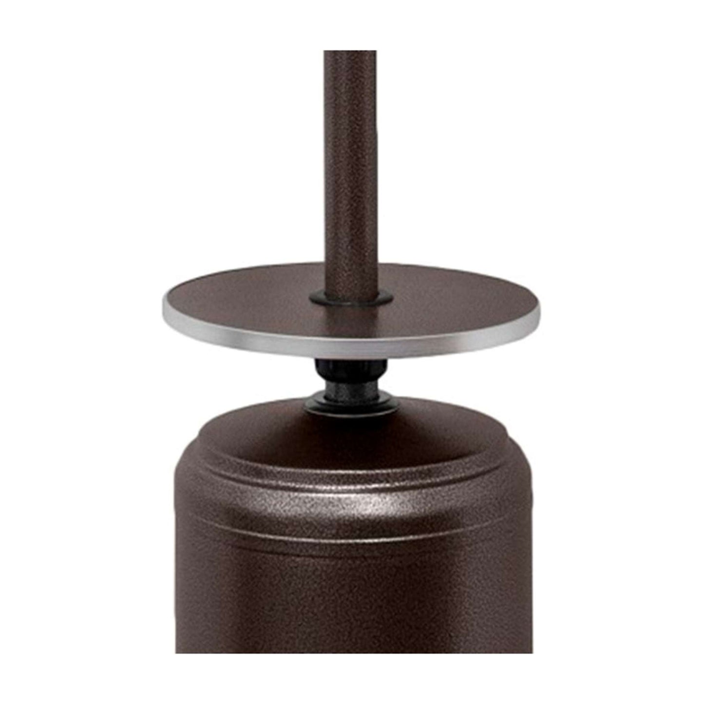 87 Inch Propane Patio Heater with Table and Customizable Exterior Finish