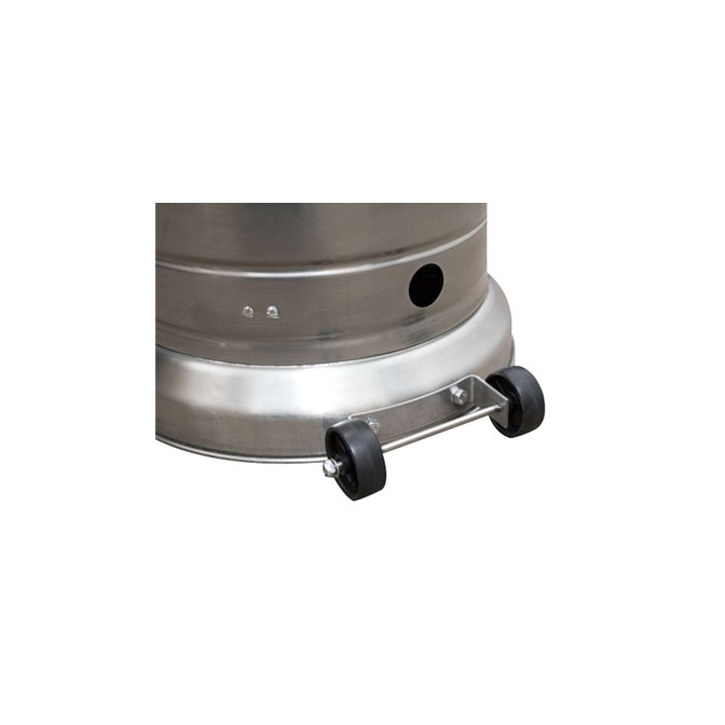 87 Inch Propane Patio Heater with Table and Customizable Exterior Finish