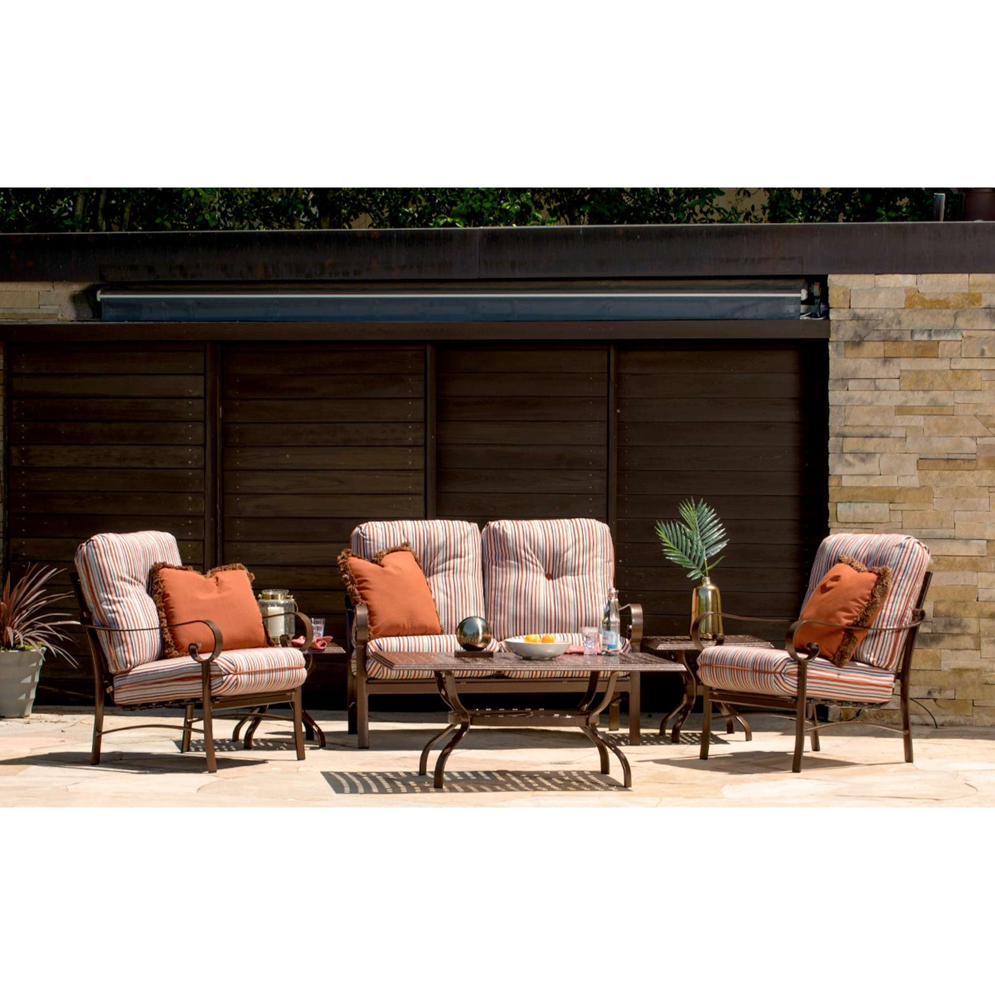 Belden Padded Sling Love Seat Glider