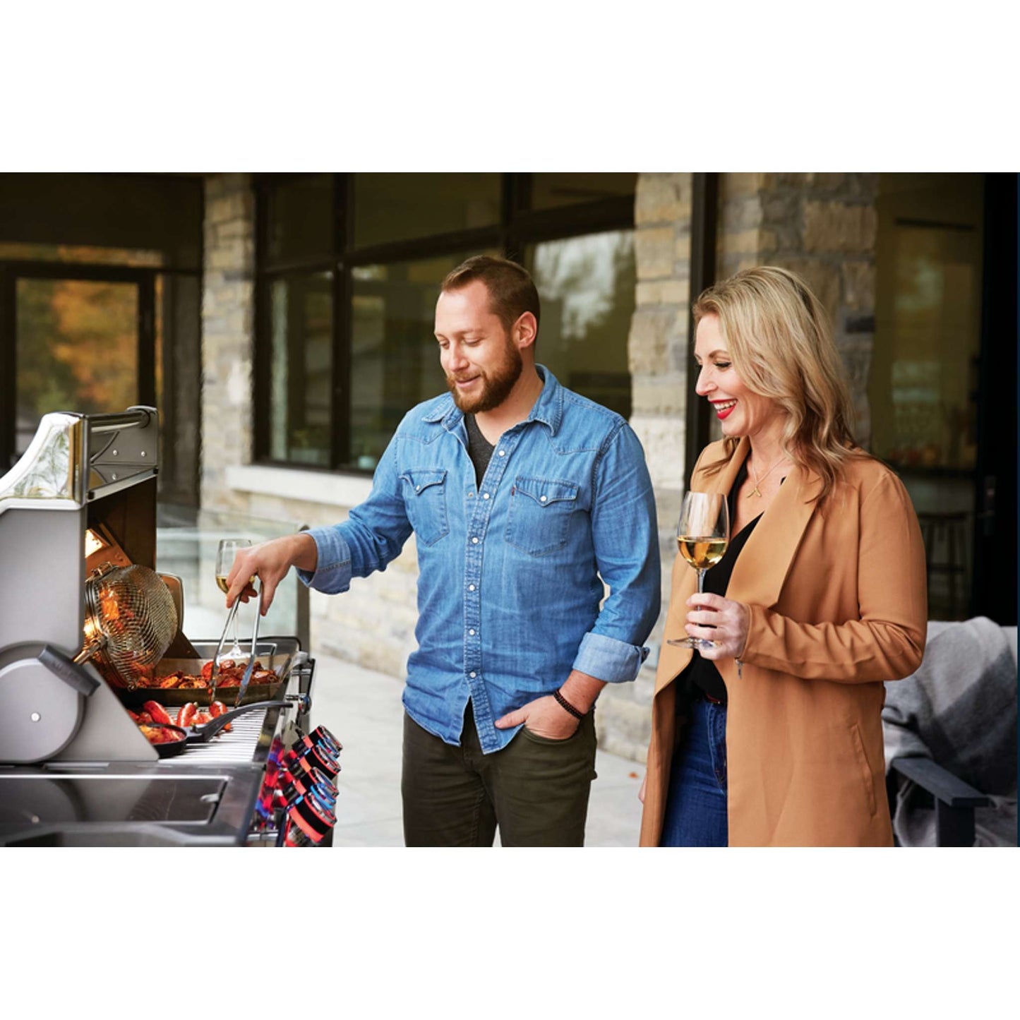 Prestige 500 RSIB Gas Grill with Infrared Side and Rear Burners in Stainless Steel