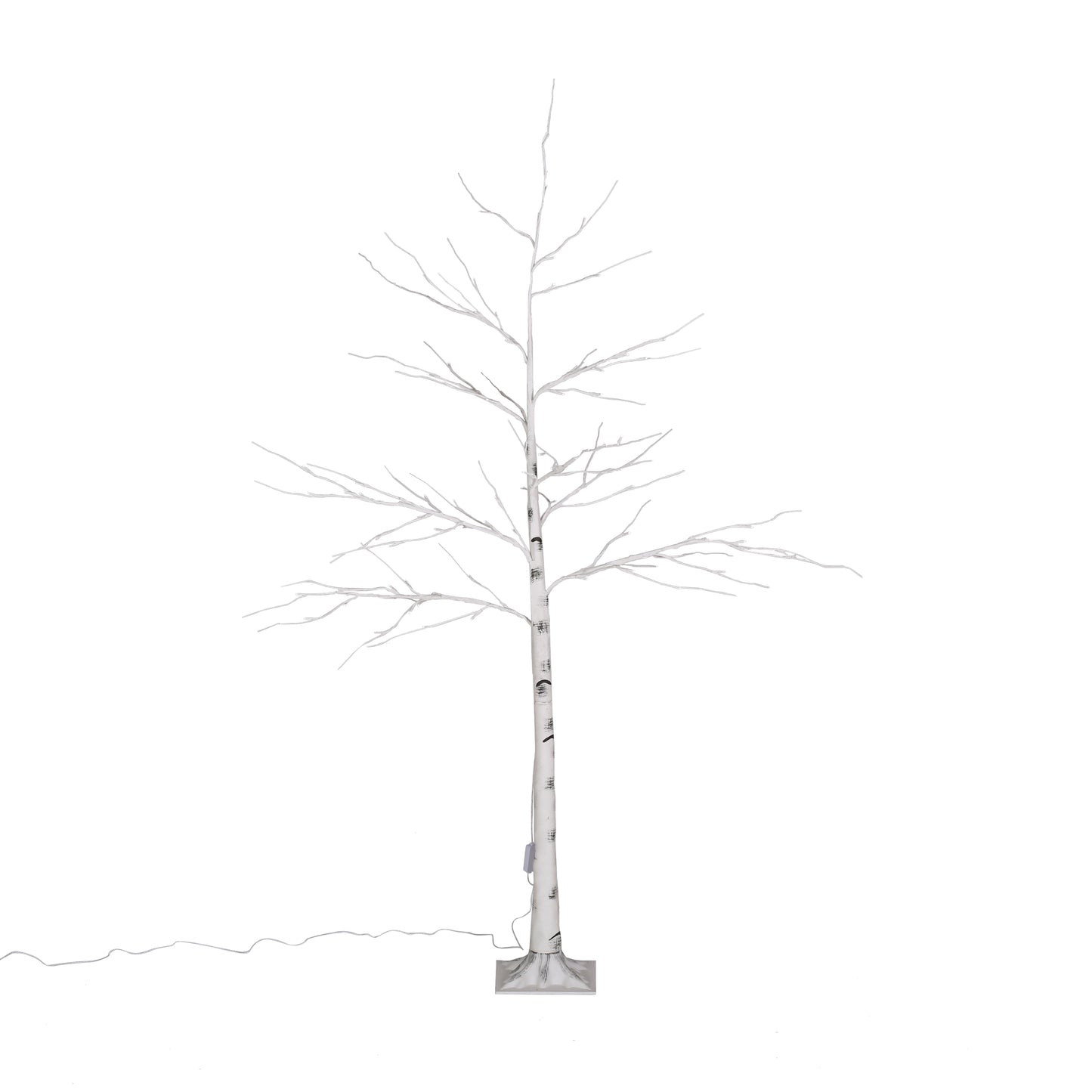 6FT Birch Tree White Light 96LEDArtificial BarkUl  Ip44 30V 6WExtended Line: 5M