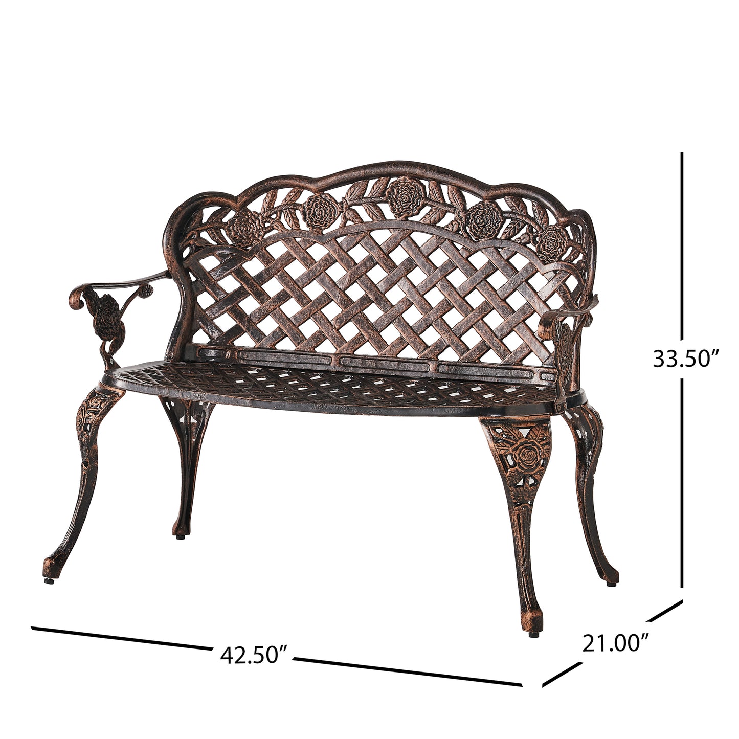 LUCIA OUTDOOR GARDEN BENCH