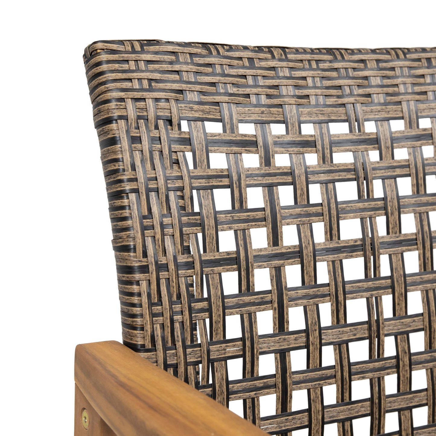 HAMPTON WOOD AND WICKER DINING CHAIR( SET OF 2 )