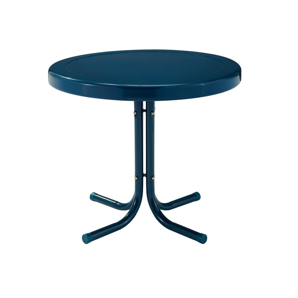 Griffith Outdoor Metal Side Table Navy Gloss