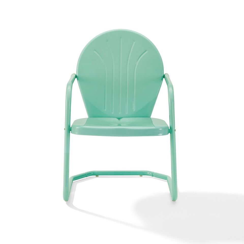 Griffith Outdoor Metal Armchair Aqua Gloss