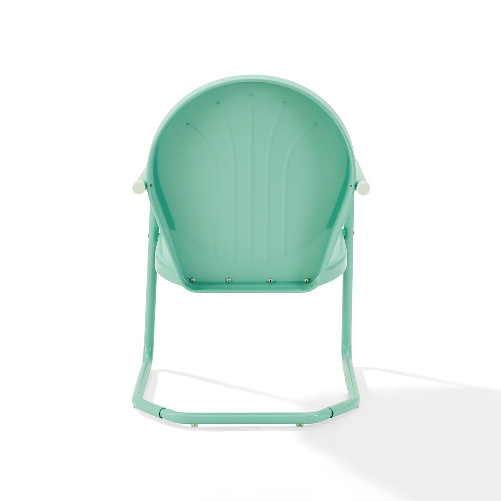 Griffith Outdoor Metal Armchair Aqua Gloss