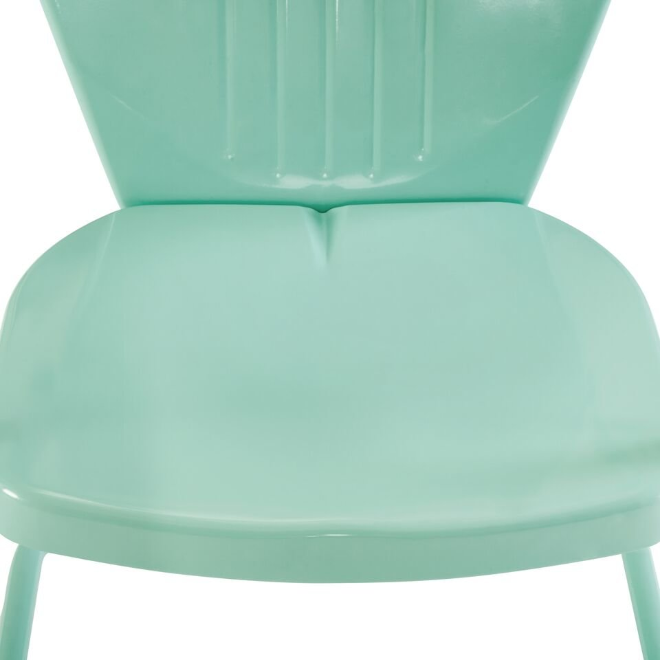 Griffith Outdoor Metal Armchair Aqua Gloss