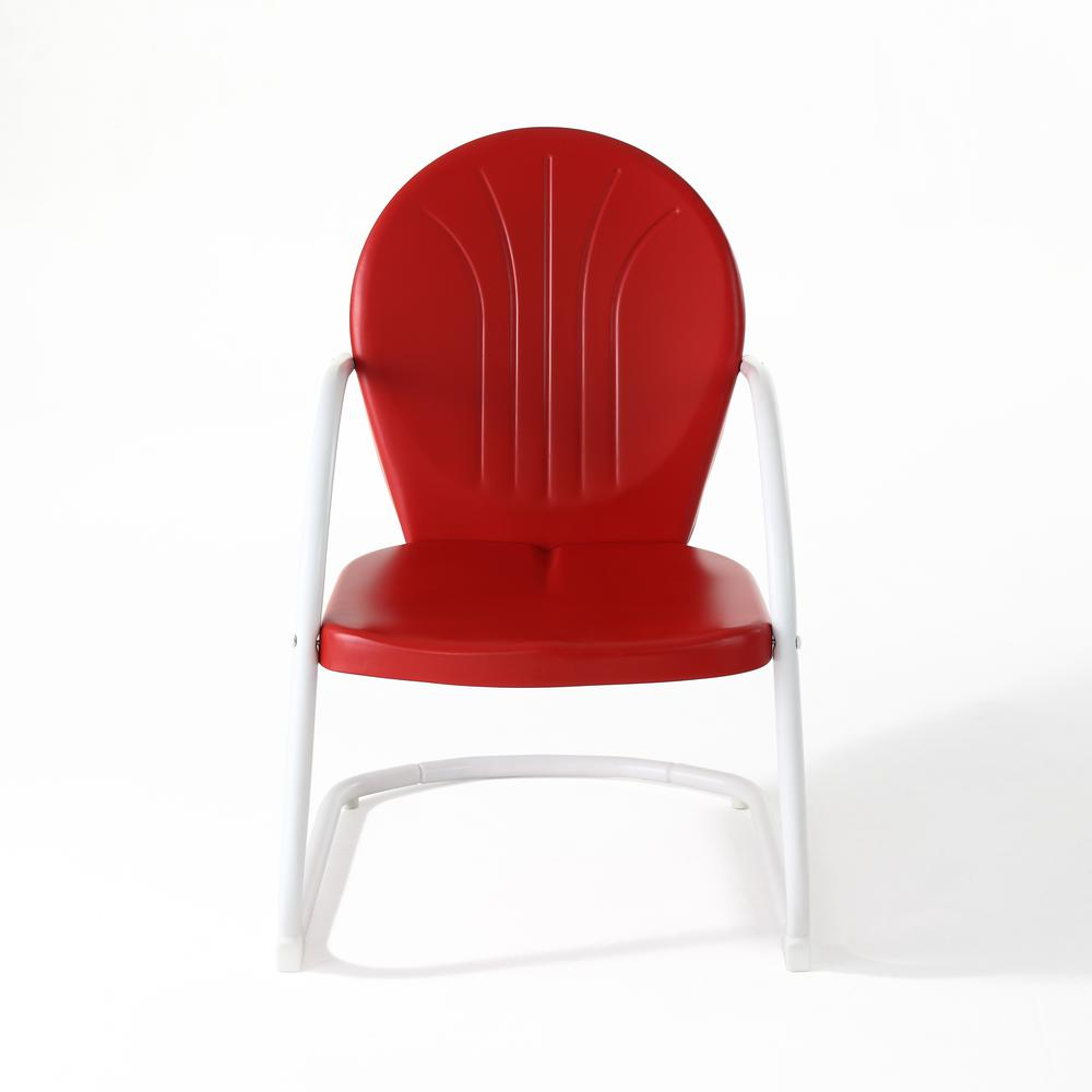 Griffith Outdoor Metal Armchair Bright Red Gloss