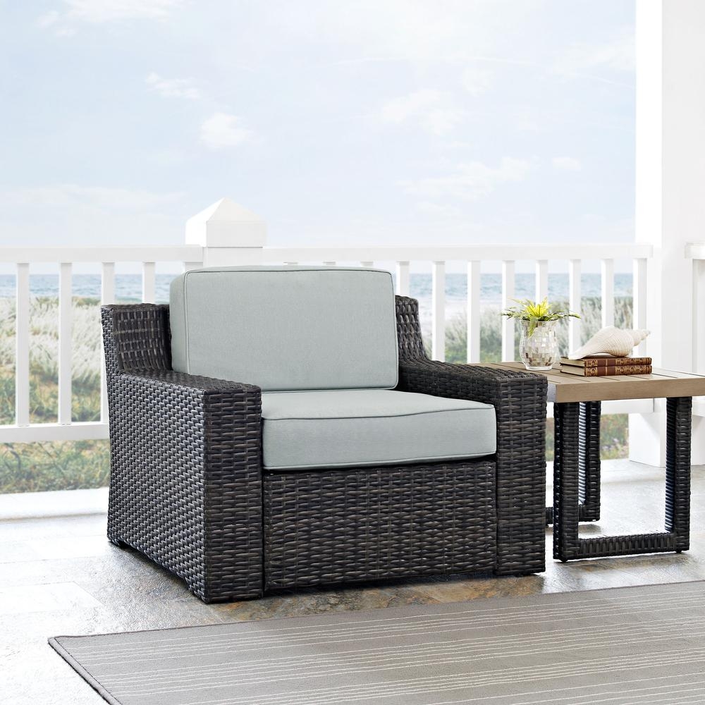 Beaufort Outdoor Wicker Armchair Mist/Brown