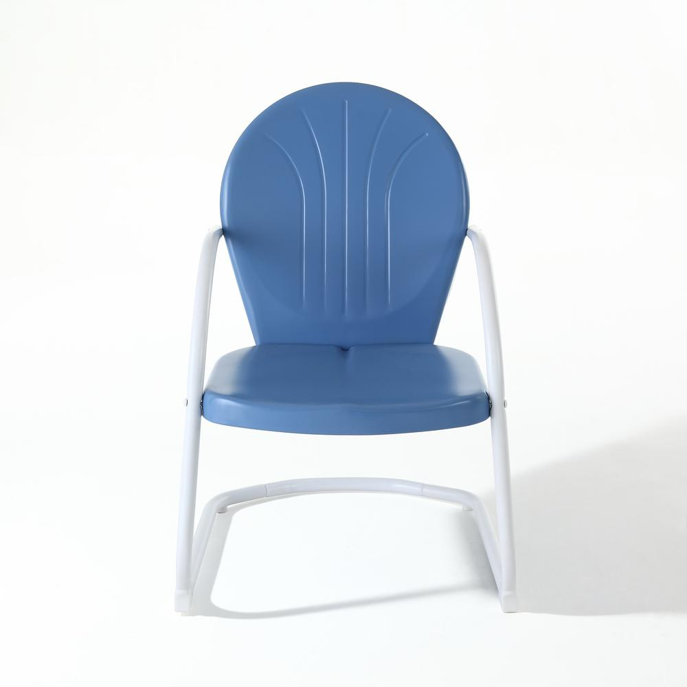 Griffith Outdoor Metal Armchair Sky Blue Gloss