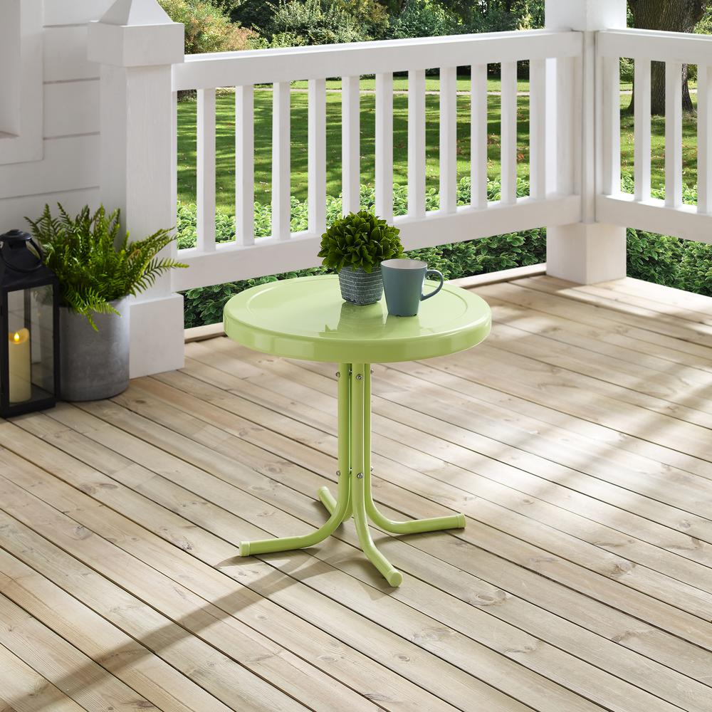 Griffith Outdoor Metal Side Table Key Lime Gloss