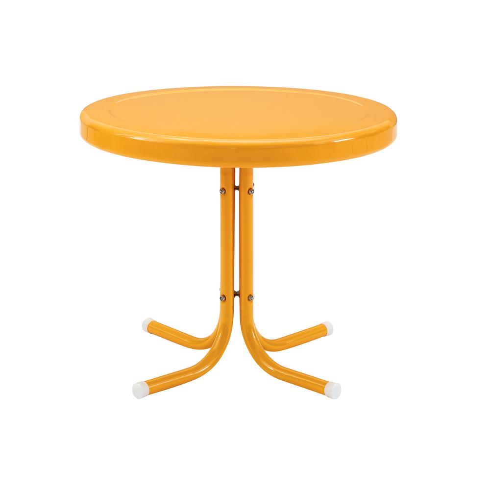 Griffith Outdoor Metal Side Table Tangerine Gloss