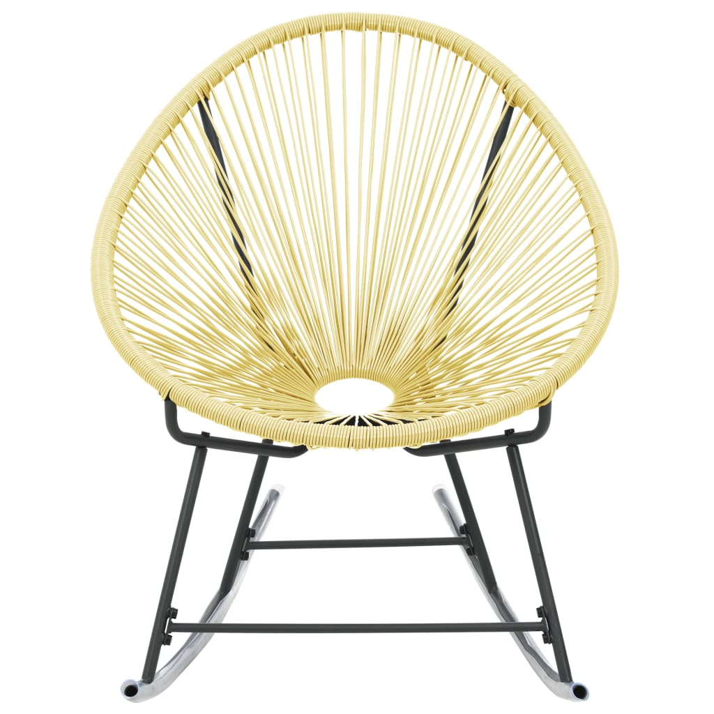 vidaXL Outdoor Acapulco Chair Poly Rattan Beige