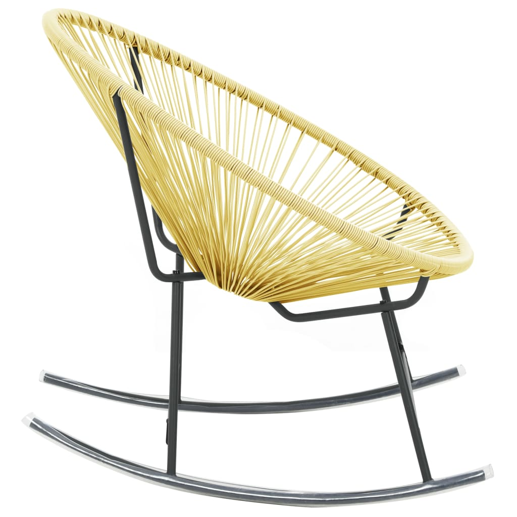 vidaXL Outdoor Acapulco Chair Poly Rattan Beige