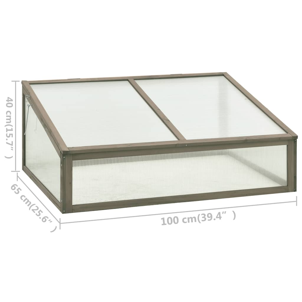 vidaXL Greenhouse 39.4"x25.6"x15.7" Firwood