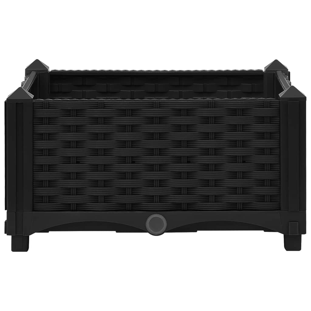 vidaXL Raised Bed 15.7"x15.7"x9.1" Polypropylene