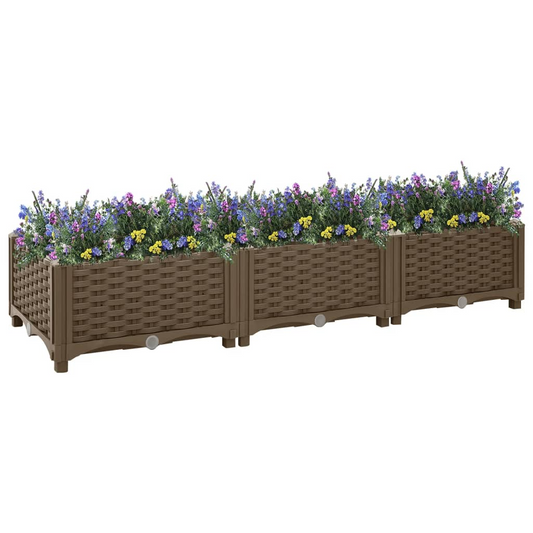 vidaXL Raised Bed 47.2"x15.7"x9.1" Polypropylene