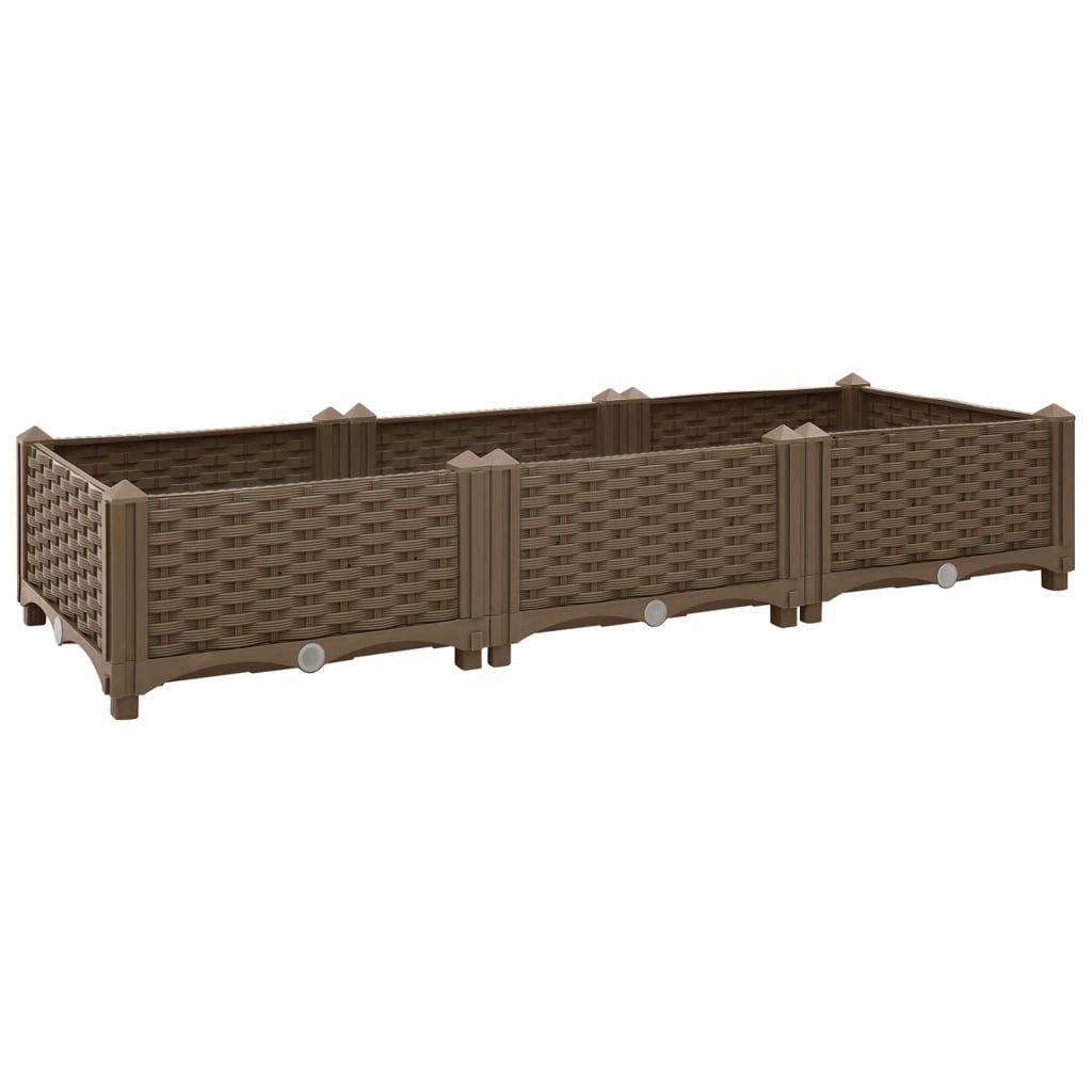 vidaXL Raised Bed 47.2"x15.7"x9.1" Polypropylene