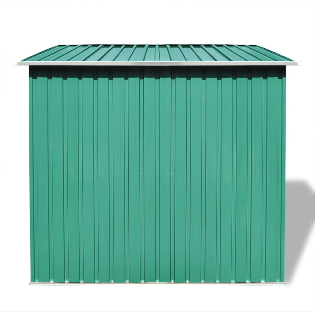 vidaXL Garden Shed Green Metal 74.8"x48.8"x71.3"