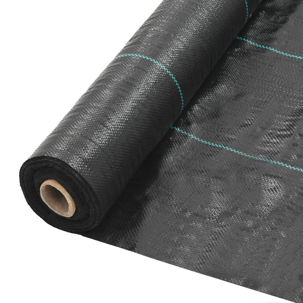 vidaXL Weed & Root Control Mat PP 3.3'x328.1' Black