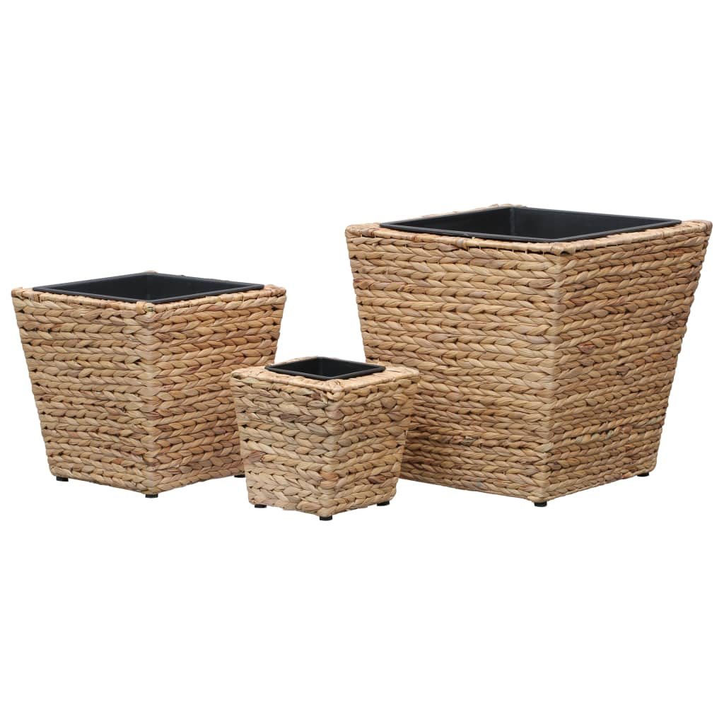 vidaXL Raised Beds 3 pcs Water Hyacinth