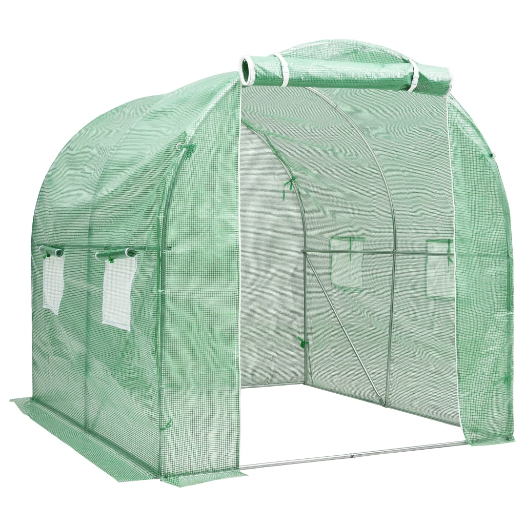 vidaXL Greenhouse 43.1 ft² 6.6'x6.6'x6.6'