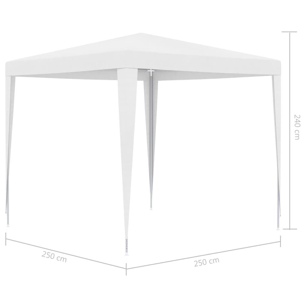 vidaXL Party Tent 8.2'x8.2' White