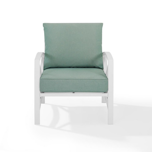 Kaplan Outdoor Metal Armchair Mist/White