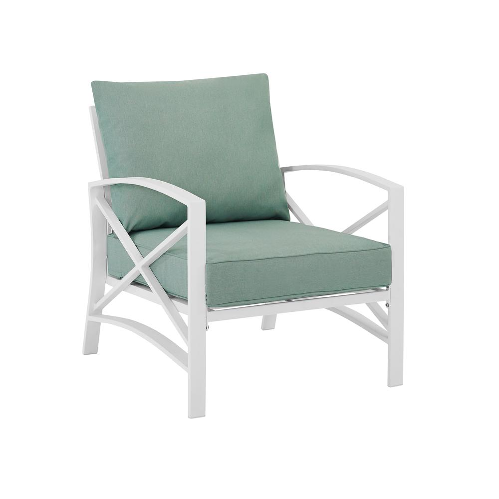 Kaplan Outdoor Metal Armchair Mist/White