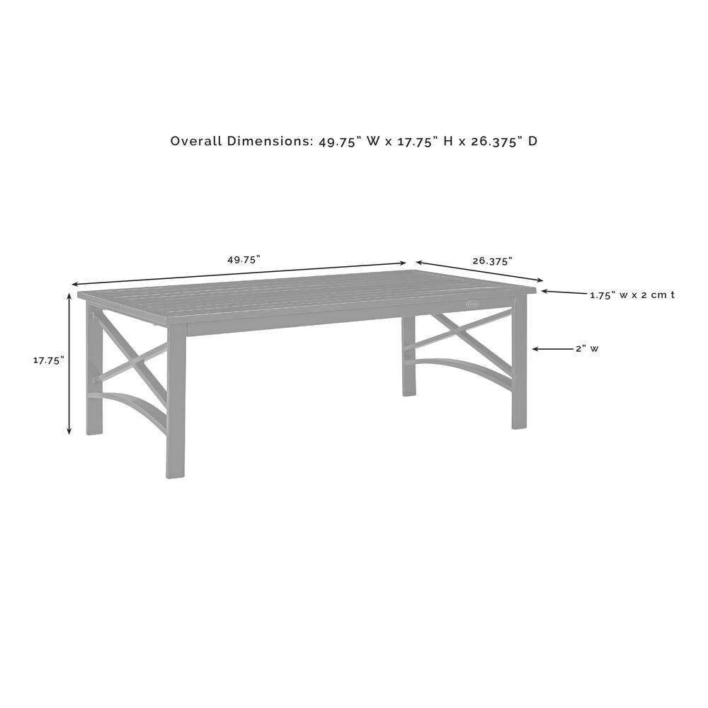 Kaplan 2Pc Outdoor Metal Sofa Set Mist/Oil Rubbed Bronze - Sofa & Coffee Table