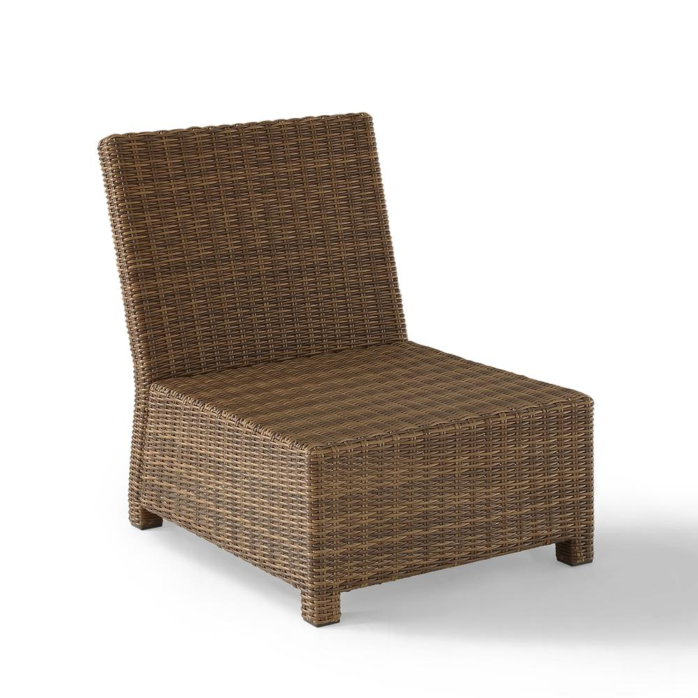 Bradenton Outdoor Wicker Sectional Center Chair Sand/Weathered Brown