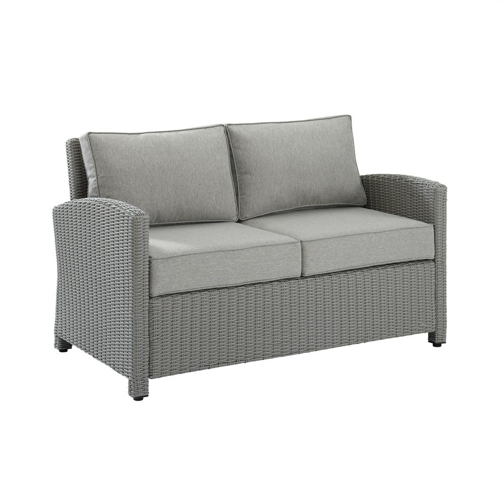 Bradenton Outdoor Wicker Loveseat Gray/Gray