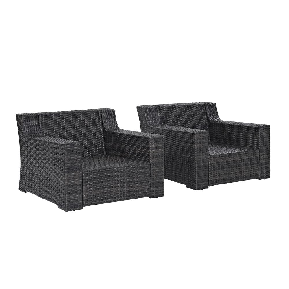 Beaufort 2Pc Outdoor Wicker Chair Set Mist/Brown - 2 Chairs