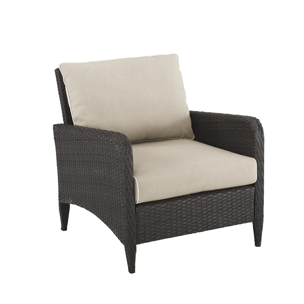 Kiawah Outdoor Wicker Armchair Sand/Brown