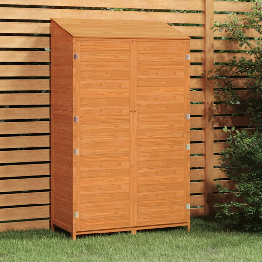 vidaXL Garden Shed Brown 40.2"x20.5"x68.7" Solid Wood Fir