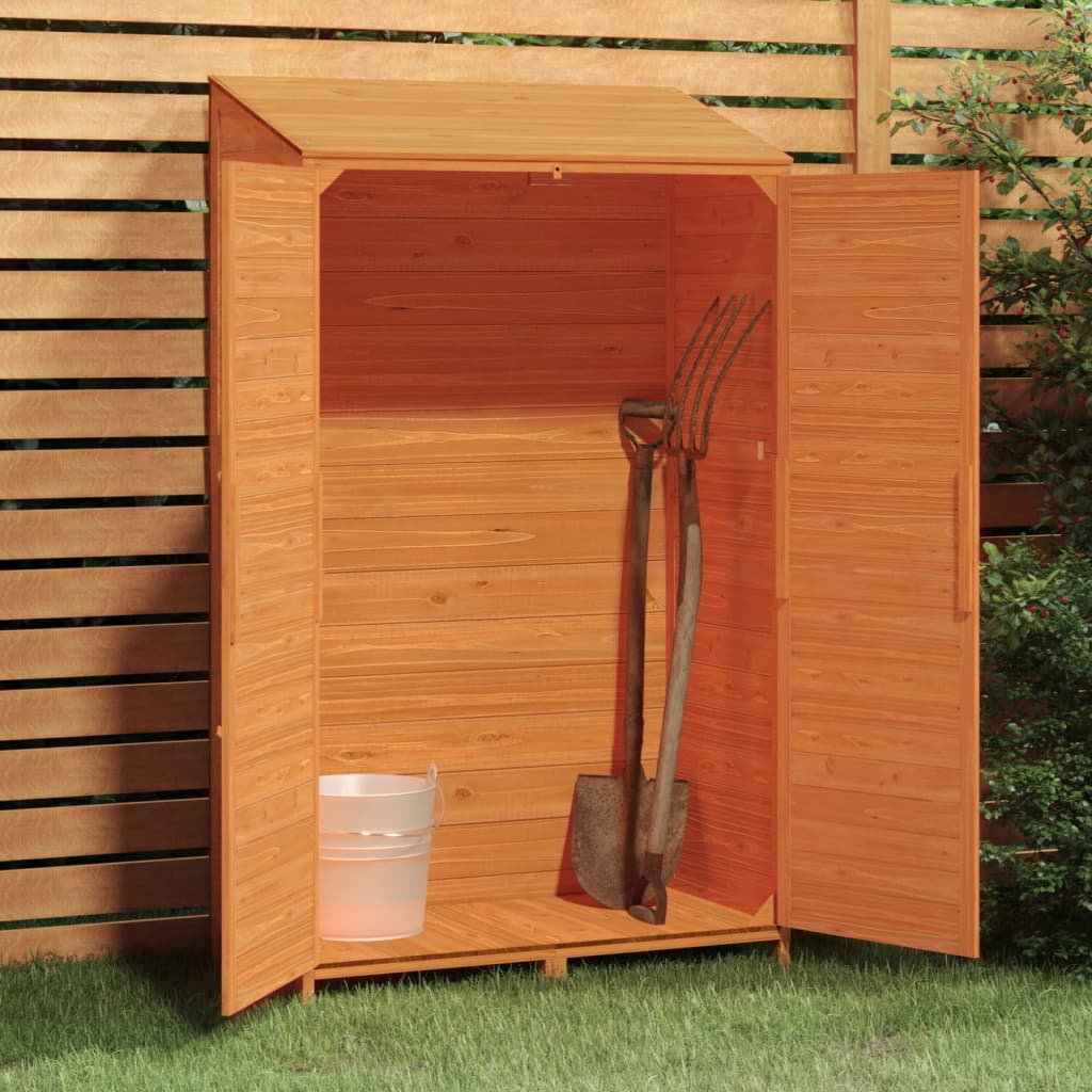 vidaXL Garden Shed Brown 40.2"x20.5"x68.7" Solid Wood Fir