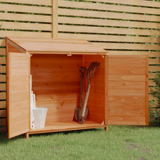 vidaXL Garden Shed Brown 40.2"x20.5"x44.1" Solid Wood Fir