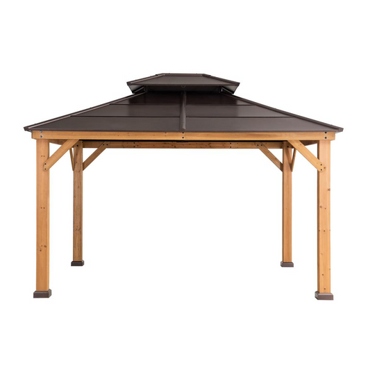 Chapman 11 x 13 ft. Outdoor Patio Cedar Framed Gazebo