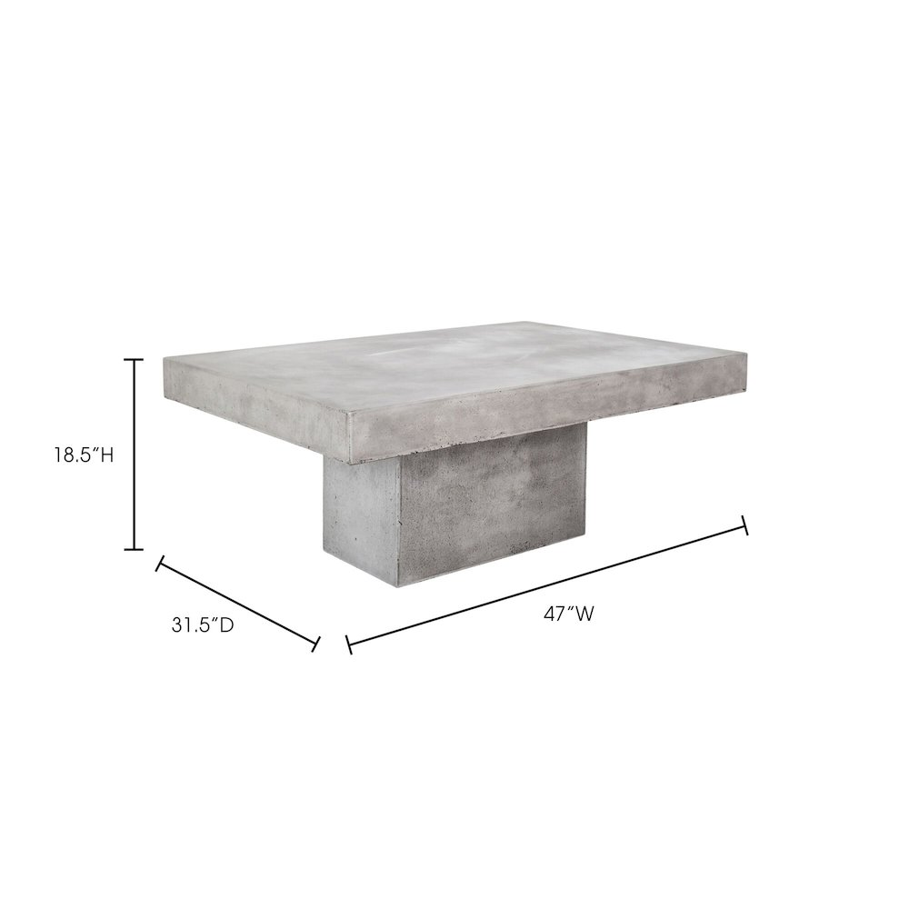 Maxima Outdoor Coffee Table Dark Grey