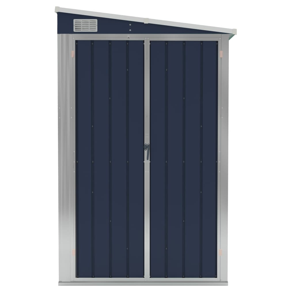 vidaXL Wall-mounted Garden Shed Anthracite 46.5"x39.4"x70.1" Steel