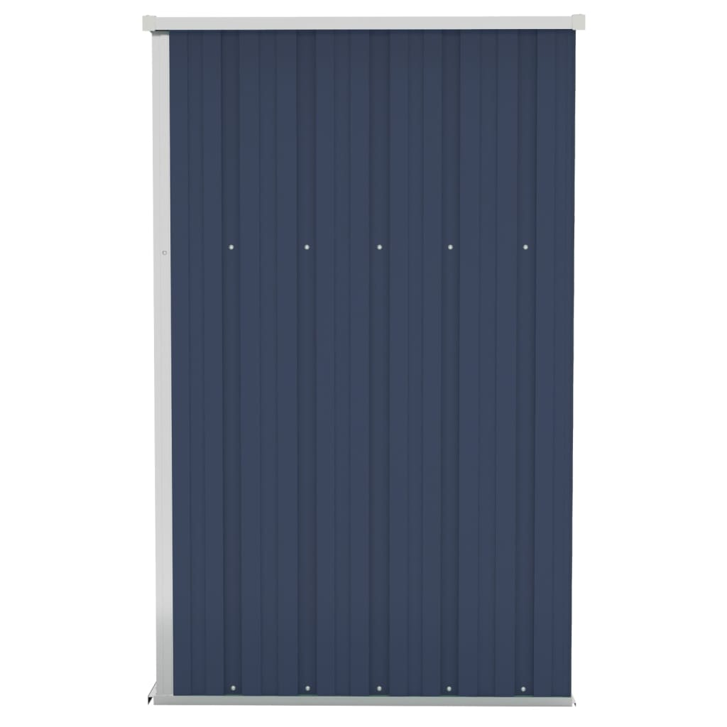 vidaXL Wall-mounted Garden Shed Anthracite 46.5"x39.4"x70.1" Steel