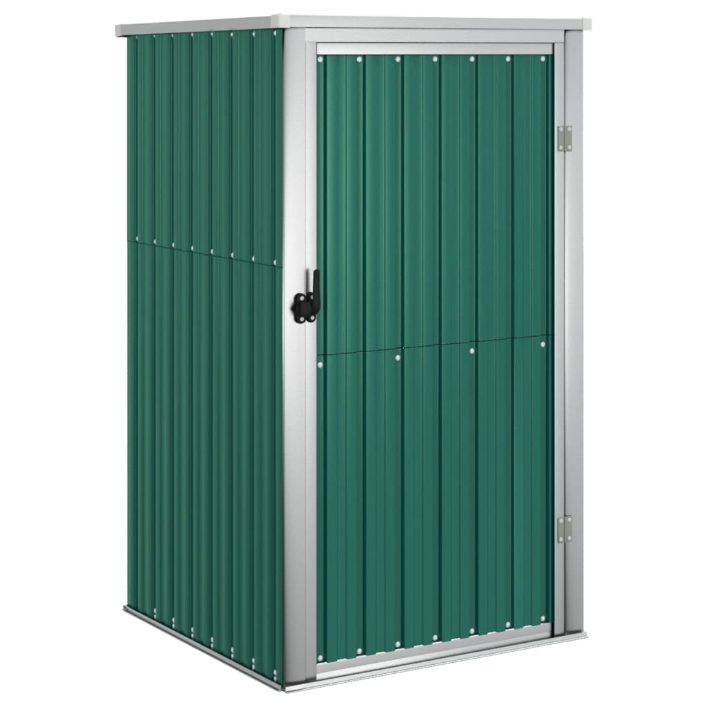 vidaXL Garden Tool Shed Green 34.6"x35"x63.4" Galvanized Steel