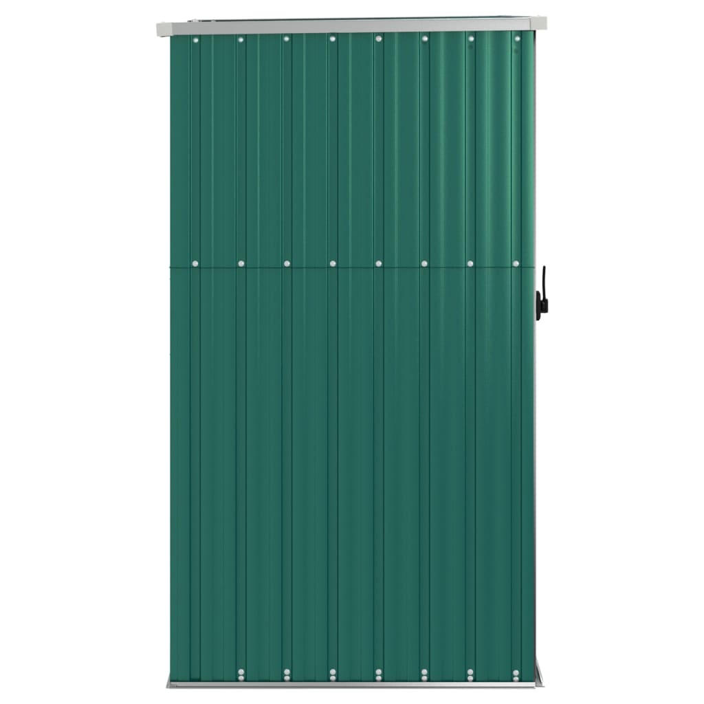 vidaXL Garden Tool Shed Green 34.6"x35"x63.4" Galvanized Steel