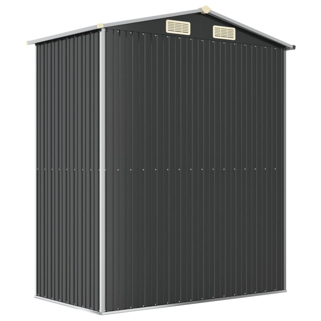 vidaXL Garden Shed Anthracite 75.6"x42.5"x87.8" Galvanized Steel