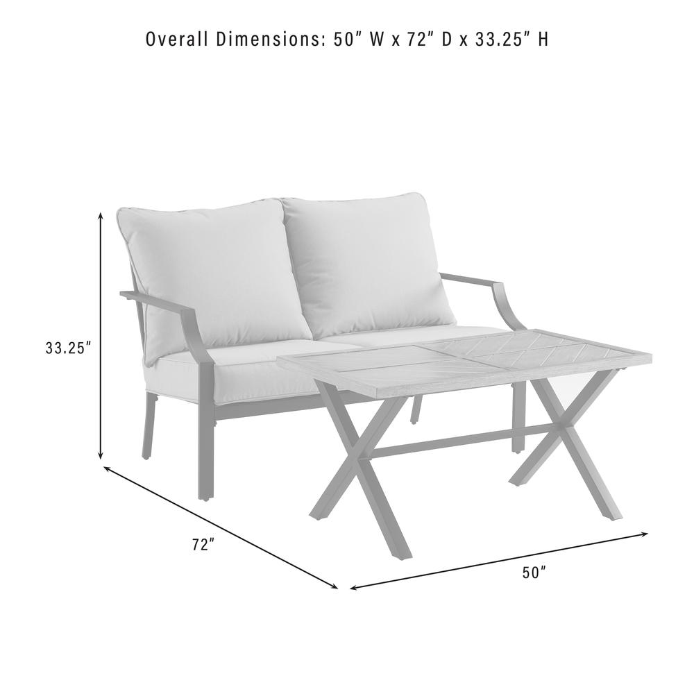 Otto 2Pc Outdoor Metal Conversation Set