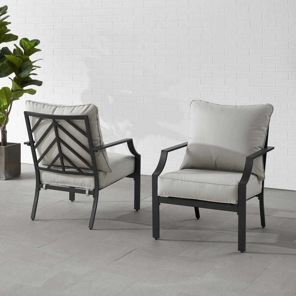 Otto 2Pc Outdoor Metal Armchair Set