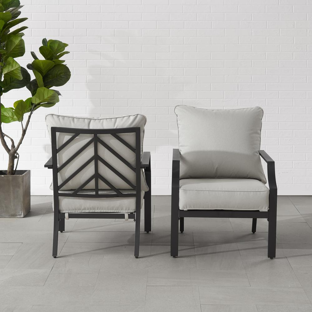 Otto 2Pc Outdoor Metal Armchair Set