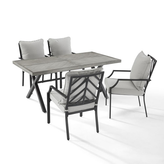 Otto 5Pc Outdoor Metal Dining Set