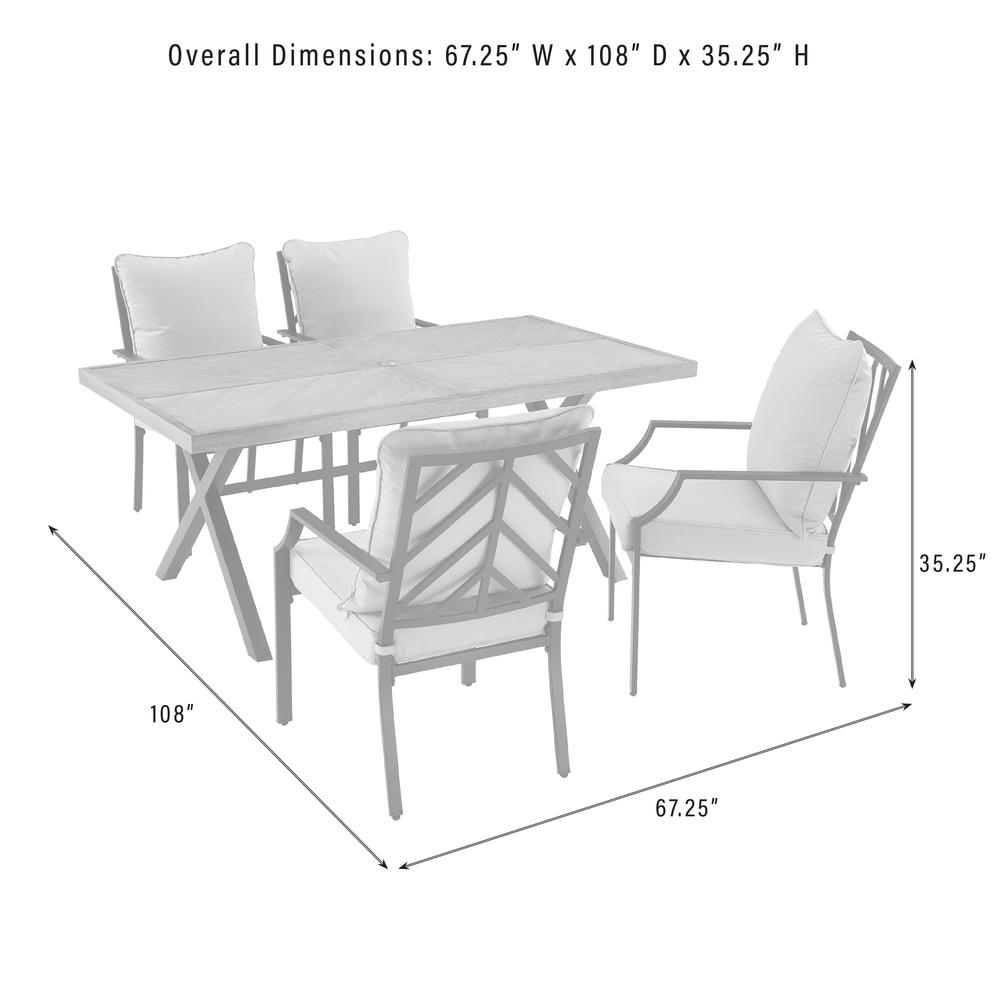 Otto 5Pc Outdoor Metal Dining Set